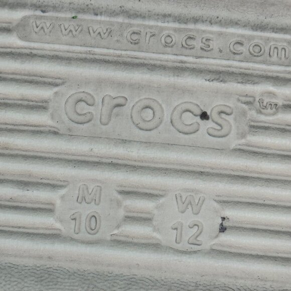 Crocs Classic Unisex Mega Crush Sandals Beige Adjustable Strap W12/M10 - Picture 6 of 14